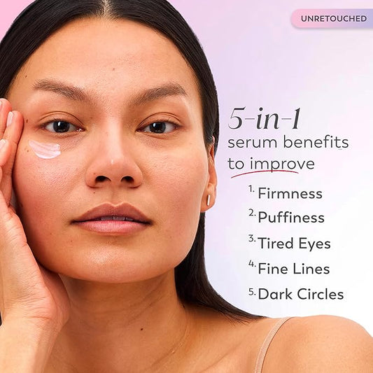 Olay Super Eye Serum - Vitamin C, Caffeine, Niacinamide, Amino Peptide, Aloe Vera - Brightens Dark Circles, Anti-Wrinkle, Anti-Aging, Brightening, Smooths Fine Lines, Firming, Hydrating, 0.45 Oz