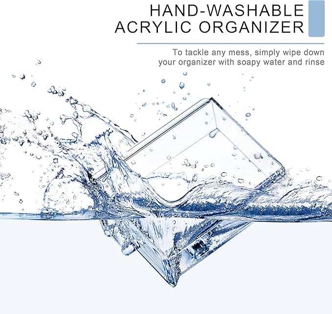 Sorbus Acrylic Makeup Organizer - Organization and Storage Case for Cosmetics Make Up & Jewelry - Big Clear Makeup Organizer for Vanity, Bathroom, College Dorm, Closet, Desk (4 Large, 2 Small Drawers)