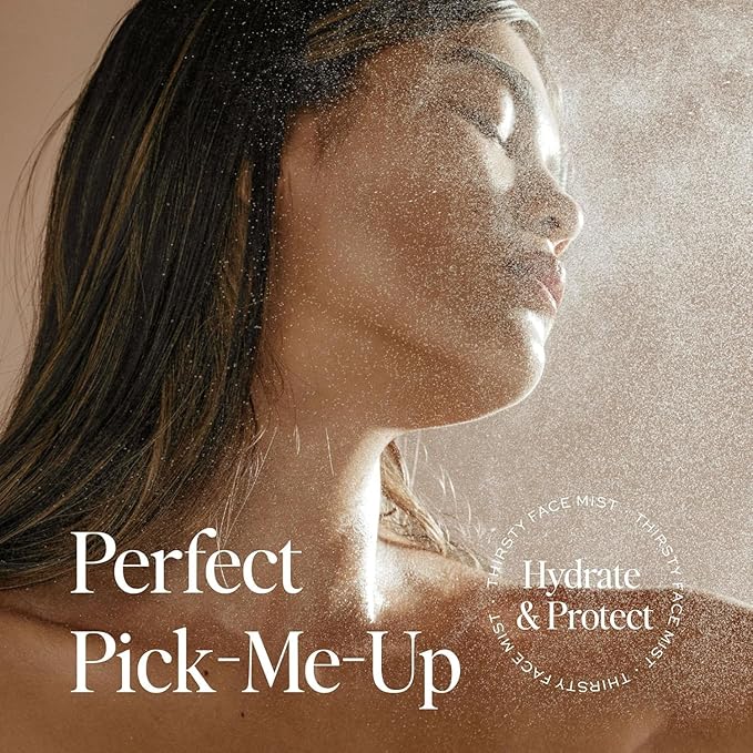 Dime Beauty Thirsty Face Mist with Electrolytes, Meadowfoam, and Sea Buckthorn, Hydrating Facial Spray, 2 oz / 60 ml