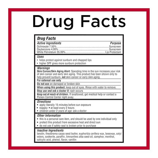 Carmex Medicated Lip Balm Sticks, Lip Moisturizer for Dry, Chapped Lips, 0.15 OZ - (2 Packs of 3)