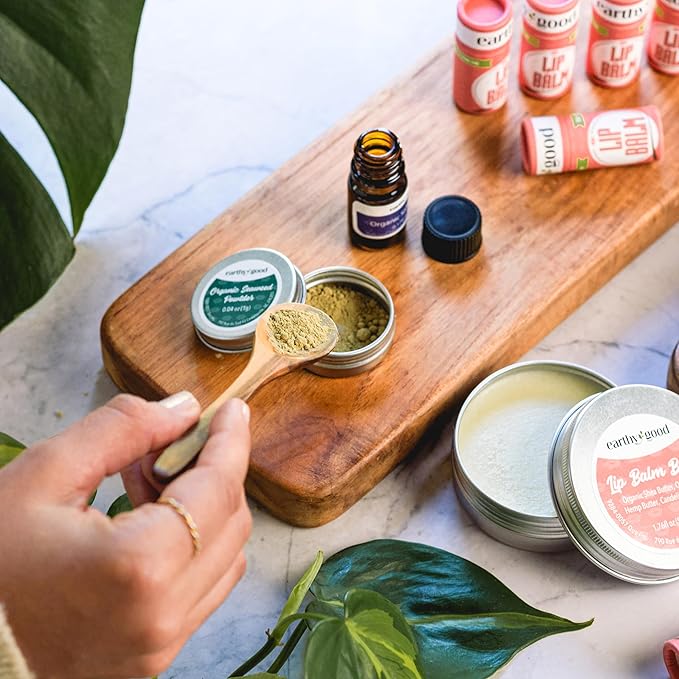 Earthy Good Organic DIY Lip Balm Making Craft Kit By Kiss Naturals