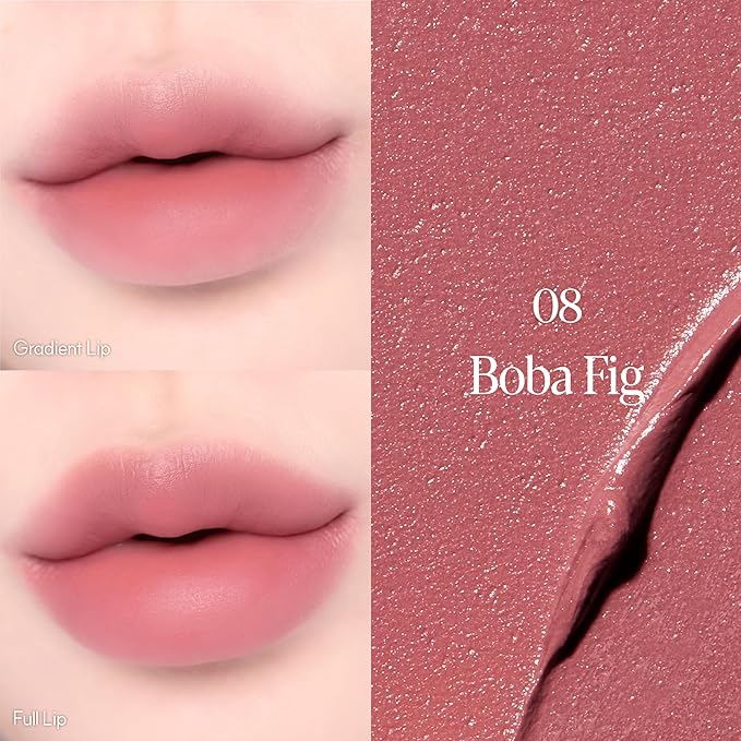 Espoir Couture Lip Tint Fitting Blur #8 Boba Fig 0.14oz | Soft and Creamy Color for Blurry Lip Look | Smudge-Proof Fixing Lip Stain | Lightweight and Comfortable Matte Finish