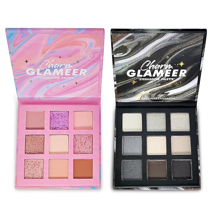 Eyeshadow,18Colors Eyeshadow Palette, Matte&Glitter&Shimmer Eyeshadow,for Eye Makeup Long Lasting Waterproof Eye Makeup Palette, Glitter Shimmer Professional Bright-Colored Eye Shadow(G005-2/G005-3)