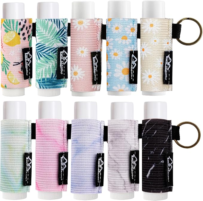 WK IEASON Lip Balm Holder Keychain Bulk Chapstick Holder Key chain