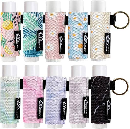 WK IEASON Lip Balm Holder Keychain Bulk Chapstick Holder Key chain