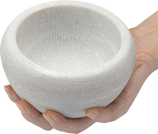 Shaving Soap & Cream Bowl for Men, Natural White Marble Stone, Heat Preservation, Easier to Whip Up a Fantastic Foam with Interior Micro-ridges, Art of Shave Lather bowl …