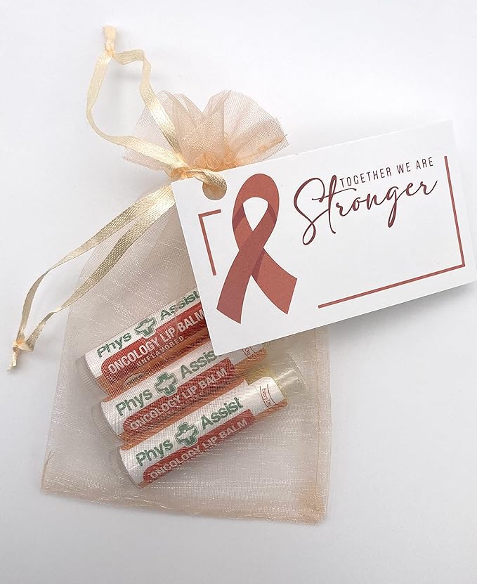 PhysAssist Oncology Lip Balm USDA Organic Unflavored Moisturize, Hydrate & Protect Dry parched lips during Chemo or Radio USDA Organic. 3 Pack