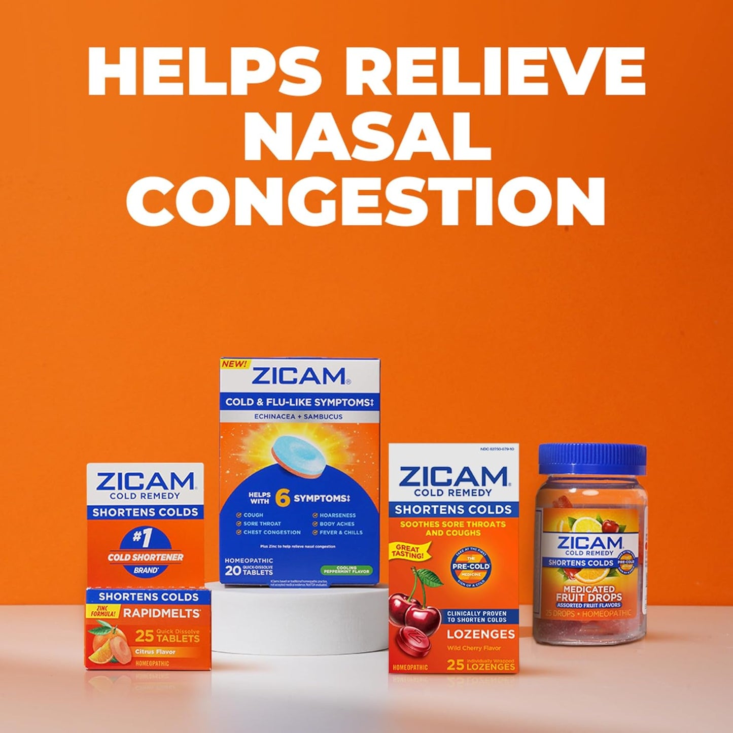 Zicam Cold Remedy No-Drip Nasal Spray with Cooling Menthol & Eucalyptus, Homeopathic, Zinc-Free, Pre-Cold Medicine, Shortens Cold Duration, 0.5 Ounce