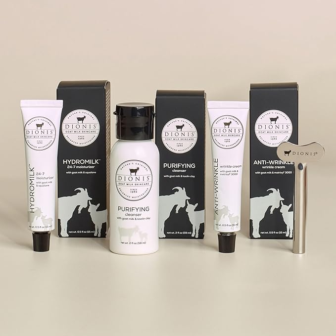 Dionis Goat Milk Skincare Core Collection Starter Set - Cruelty Free, Paraben Free, For All Skin Types