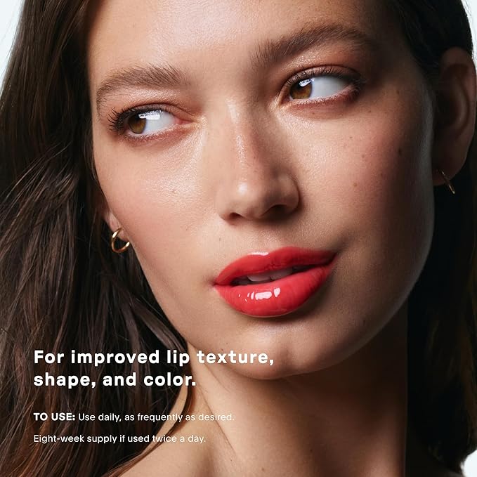 U Beauty The PLASMA Tinted Lip Compound - Anti-Aging & Anti-Wrinkle Lip Gloss, Hyaluronic Acid, Shea Butter & Peptides for Hydration & Plumping, Poppy - 15 mL