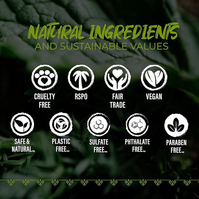 Viori Tea Tree Mint Essential Oil Shampoo Bar Made with Rice Water - Handcrafted All Natural Shampoo Bars - Sulfate Free