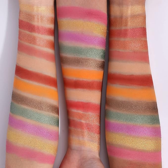 Matte Eyeshadow Palette, Nude Eyeshadow Palette Makeup Set, Matte Shimmer High Pigmented Blending Powder Velvet Texture Eye Shadow Kit