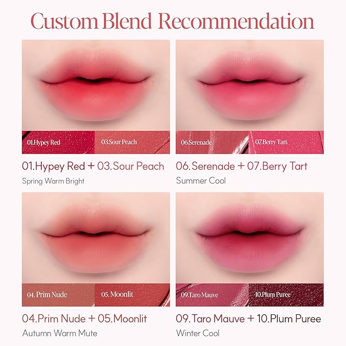 Espoir Couture Lip Tint Fitting Blur #6 Serenade 0.14oz | Soft and Creamy Color for Blurry Lip Look | Smudge-Proof Fixing Lip Stain | Lightweight and Comfortable Matte Finish