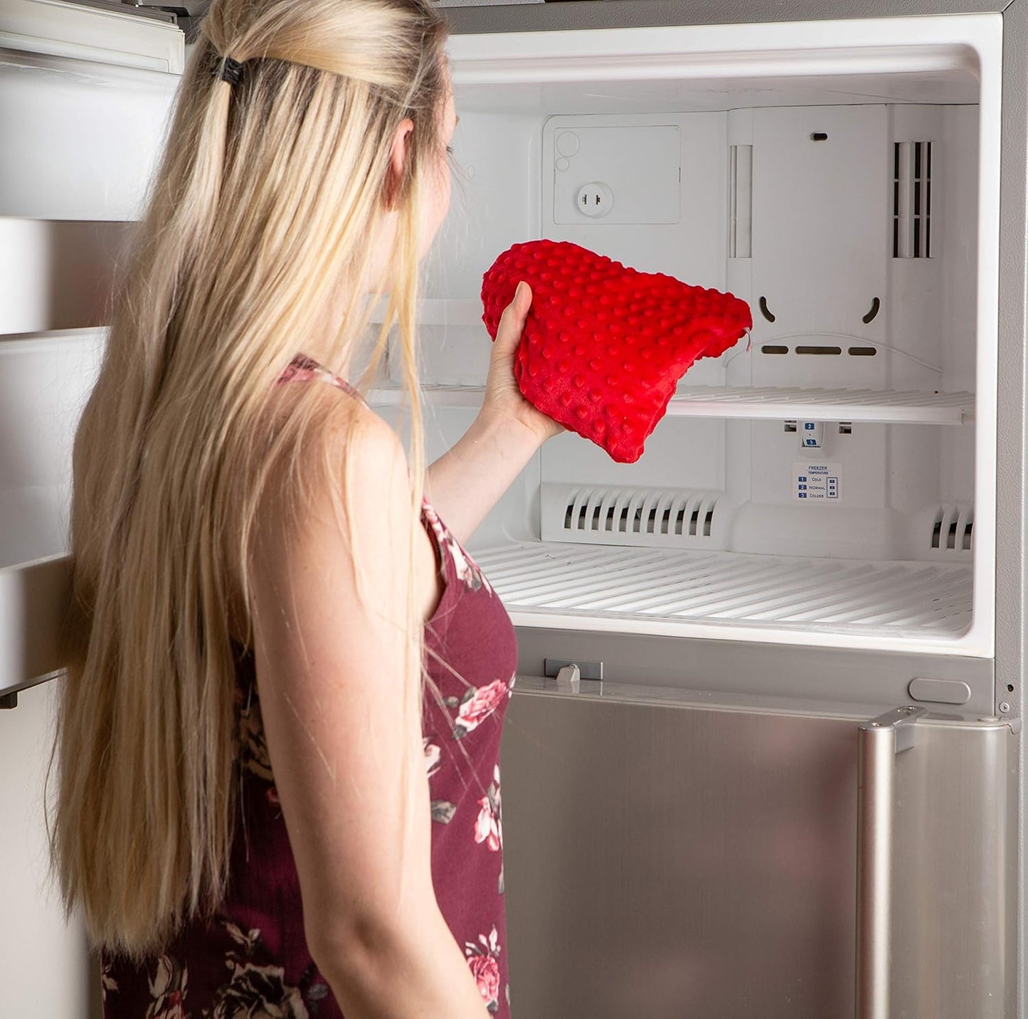 Bucky Unisex Heartwarmer Hot & Cold Therapy Pad, Red, Large