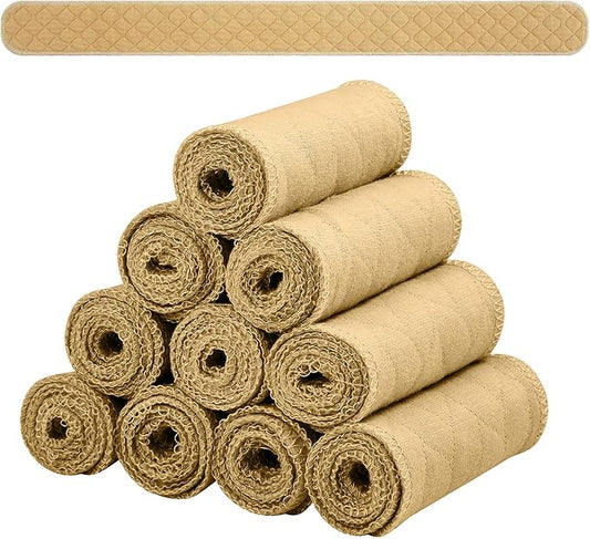 Toulite 10 Pcs Cotton Bra Liners 3 Layer Rectangle Under Bra Pads Sweat Liners for Women Sweating Supplies