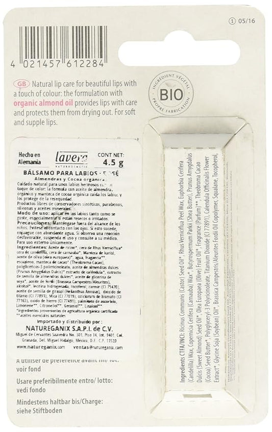Lavera Lip Balm, Beauty and Care Rose, 0.15 Ounce