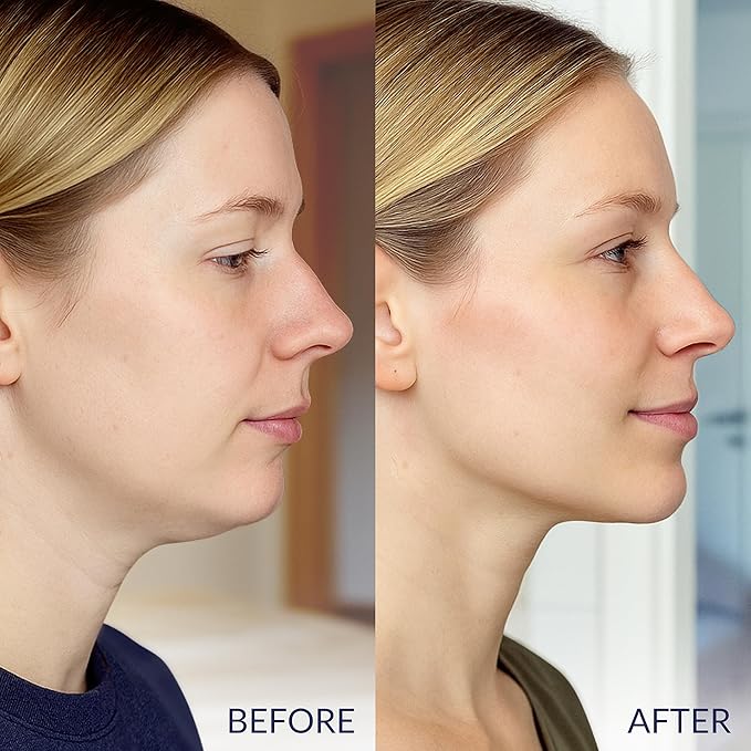 Stylia V Line Lifting Collagen Face Mask - Double Chin Strap for Women - Jawline Shaper Face Lift Tape - Neck Lift Collagen Mask - Chin Strap for Sleeping - Hyaluronic Acid, Aloe Vera, Cica 7P