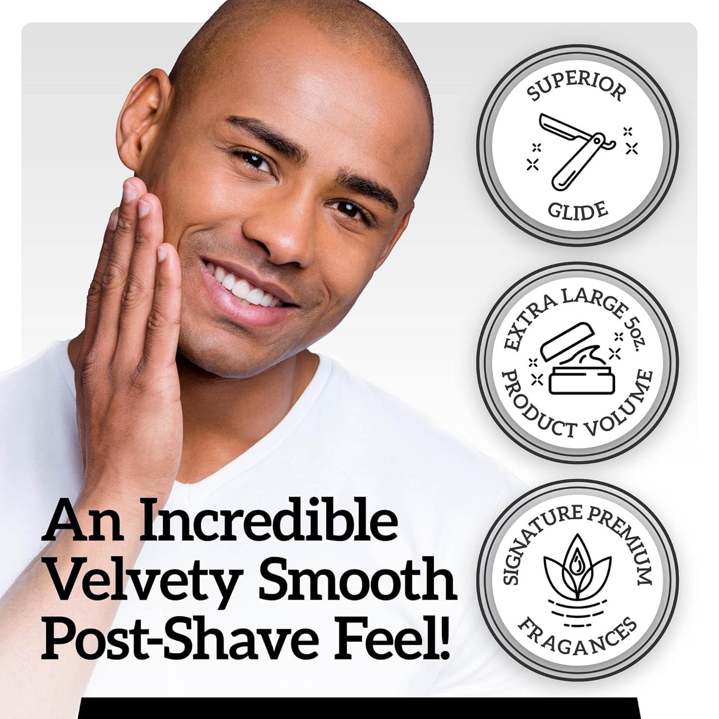 Mr. Fine 21C Men’s Shaving Soap, Builds Thick & Easy Lather, Protects From Razor Burn & Irritation, No Artificial Colors, Made In Italy, 5oz. (150ml), Barber Blue