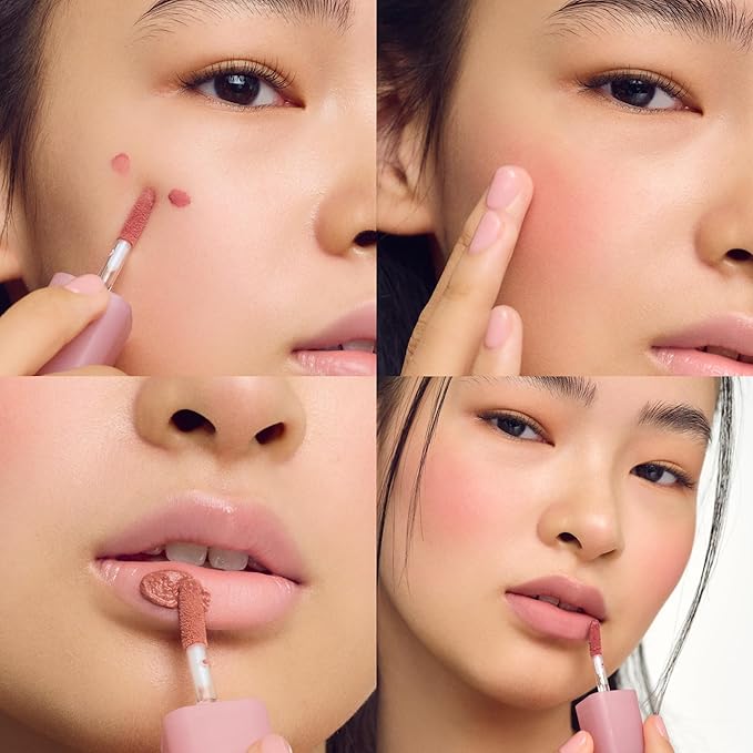 COLORGRAM NUDE BLUR TINT 07 GEEK ROSE | Soft Velvet Matte Lip Stain & Cheek Tint