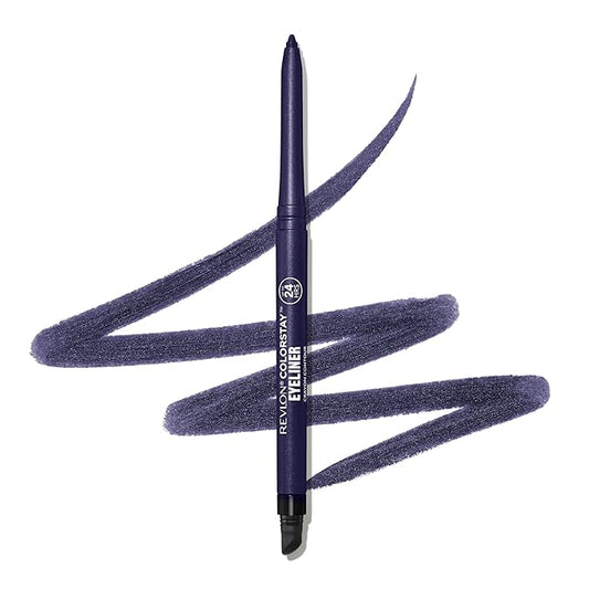 REVLON ColorStay Pencil Waterproof Eyeliner, Smudge-Proof, Eye Makeup with Built-In Sharpener, Packaging May Vary, 209 Black Violet, 0.01 oz