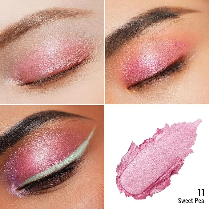 Oulac Pink Cream Eyeshadow also for Highlighter Large Capacity Highly Pigmented Eye Shadow Waterproof &Long Lasting with Moisturizing Formula 11