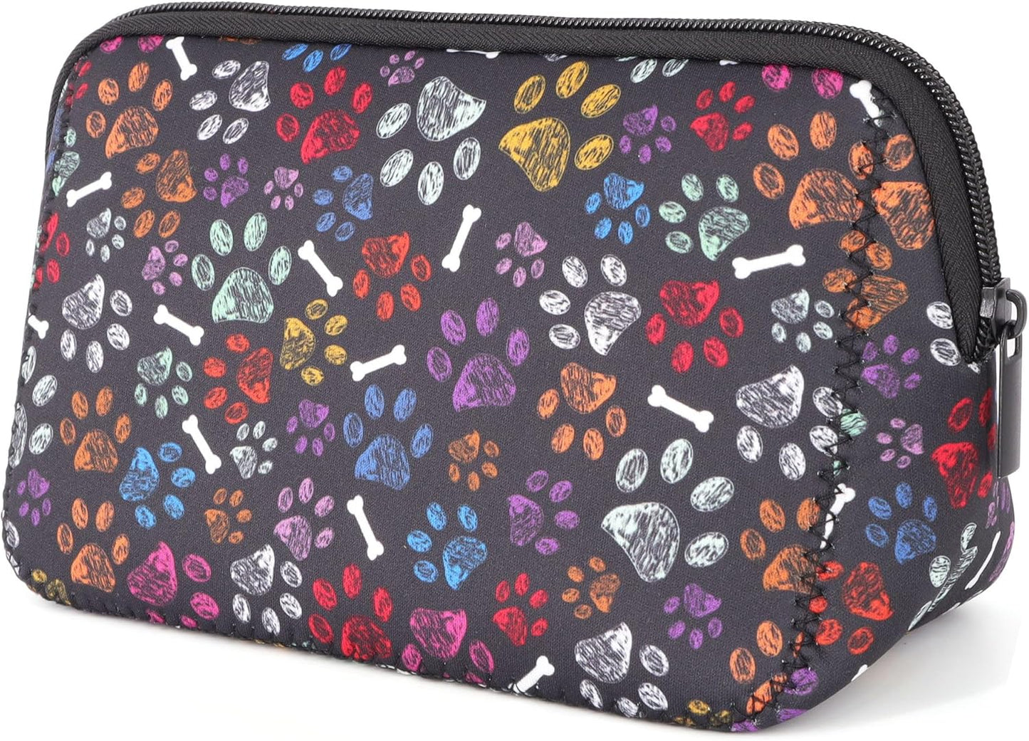 Cosmetic Bag Waterproof Neoprene Zipper Pouch Travel Portable Toiletry Makeup Bags Organizer Case for Women and Girls