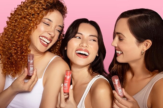 pürlisse Blush Glow BB Lip and Cheek Tint - Hydrating & Buildable 2-in-1 Cream Blush Stick for Cheeks & Lips - Formulated with Nourishing Vitamin E & Hyaluronic Acid - Moving Mauve (.28 oz)