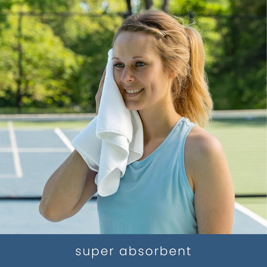 S&T INC. Microfiber Gym Towels, Yoga Towel for Home and Gym Bag, 16 Inch x 27 Inch, 3 Pack