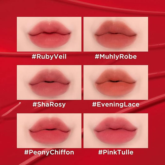 JUNG SAEM MOOL LIP-PRESSION See-Through Tint 0.14 Fl Oz, Soft Blurred Velvet Tint with Lightweight Long lasting Hydration, Seamless Fit Texture, Mood Tone Color, Korean Lip Makeup (MUHLY ROBE)