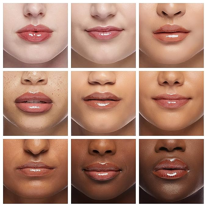 Plumping Lip Oil, Long Lasting Hydrating Lip Gloss Tinted Lip Balm Non-sticky Revitalizing, Transparent Lip Care Oil for Dry Lip (Clear)