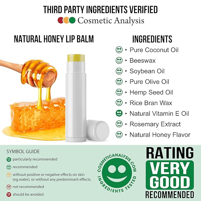 Natural Cherry Lip Balm Bulk, Unlabeled Filled, 100 Pack | Add Your Own Labels