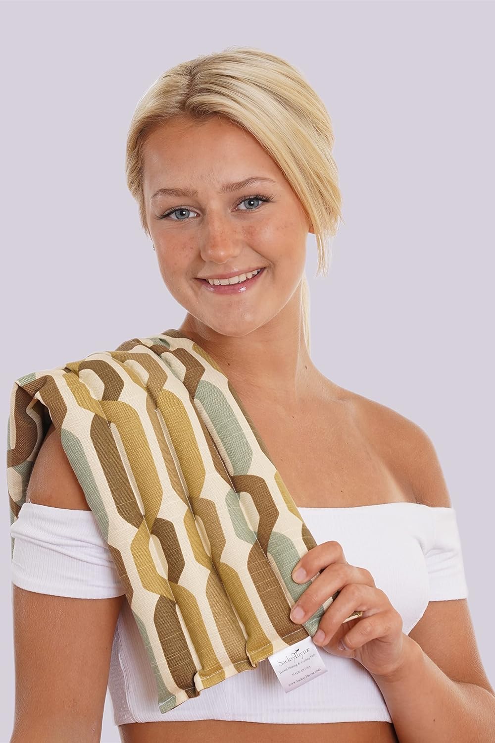 Microwavable Heating Pad for Back Pain, Cramps, Arthritis Relief, Heat Pad with Moist Heat Therapy - Hot Heated Pad Flaxseed, Cherry Pit, Herbs Comforting Aromatherapy, Made in USA, Large