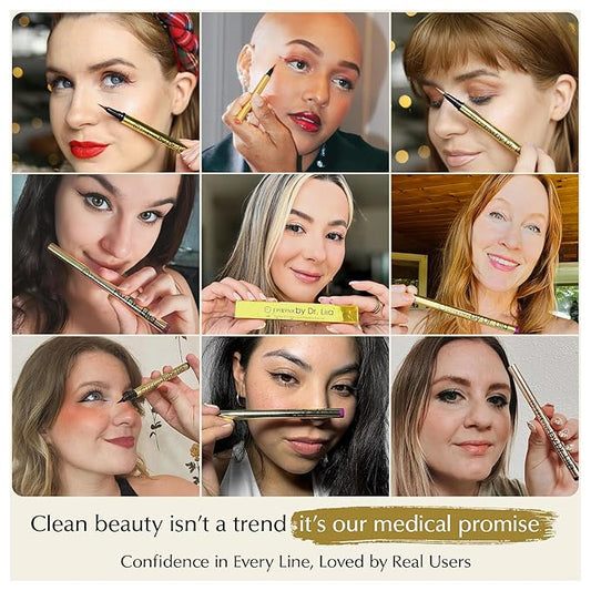 Waterproof Eyeliner - Smudge-Proof Liquid Eyeliner Pen with Precision Tip for Smooth, Long-Lasting Application - Vegan, Hypoallergenic & Gluten-Free Eye Liner - 2mL Purple