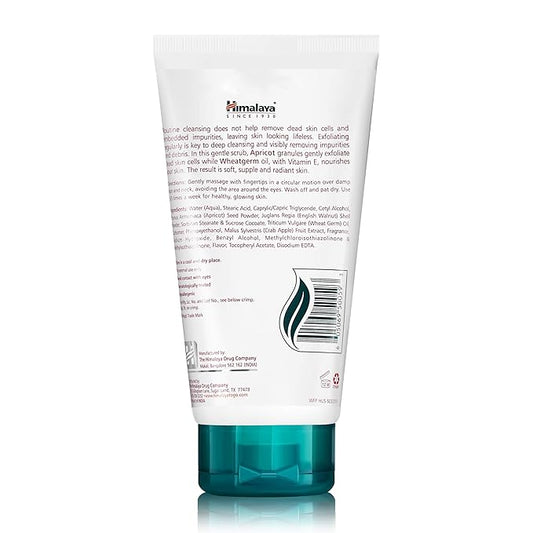 Himalaya Gentle Exfoliating Apricot Scrub with Vitamin E, Exfoliates Dead Skin Cells, For All Skin Types, Free from Parabens, SLS and Phthalates, 150 ml (5.07 oz)