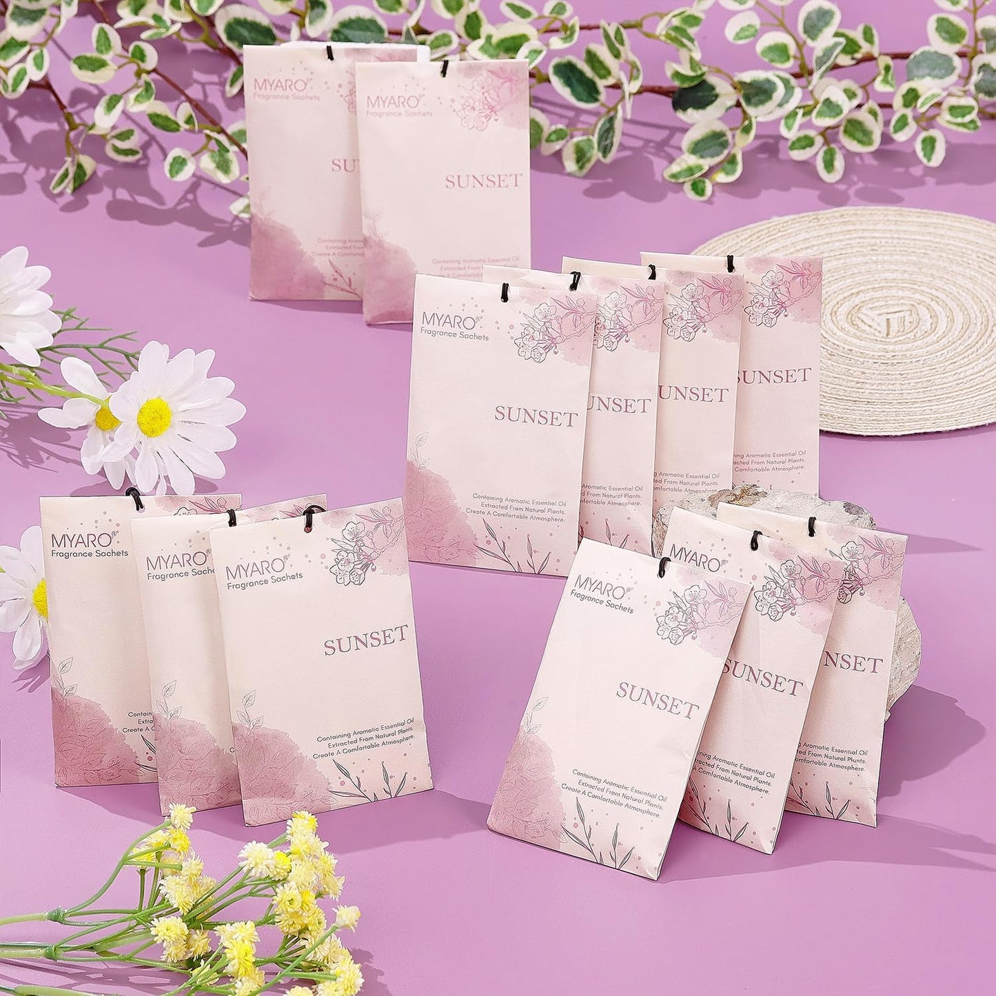 Sachets Scented for Closet and Drawer, MYARO 12 PCS Closet Odor Eliminator Air Fresheners for Home Long Lasting, Make Your House Smell Good