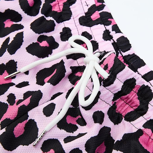 Fashion Funny Animal Printing Swim Trunks 5 inch Inseam Quick Dry Active Board Shorts for Men