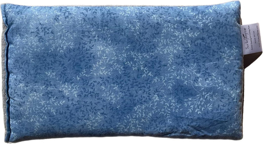 SacksyThyme Microwave Heating Pad for Cramps, Back, Neck, Shoulders, Leg Pain - Reusable Heat Pack, Hot Moist Microwavable Therapy Pack - Unscented Flaxseed Hot Compress Made in USA (Size: 12" x 7")