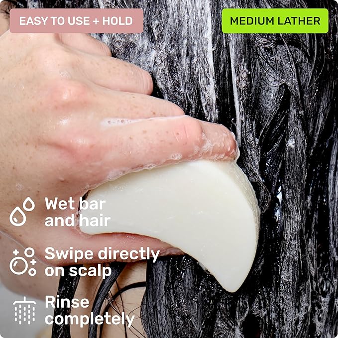 Ethique Gentle Unscented Shampoo Bar with Cocoa Butter - Plastic-Free, Cruelty-Free, Vegan, 3.88 oz - Formerly Bar Minimum