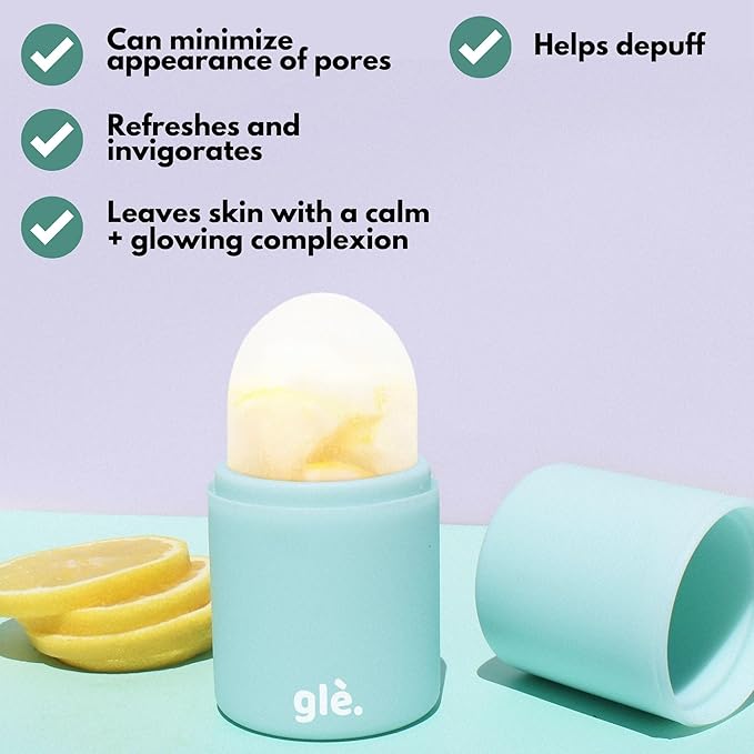 Cryotherapy Ice Massager Infused with Niacinamide - Cryo ICY Pops Face Massage Ice Roller | Cryotherapy Cooling Facial Ice Massager - for Face & Eyes