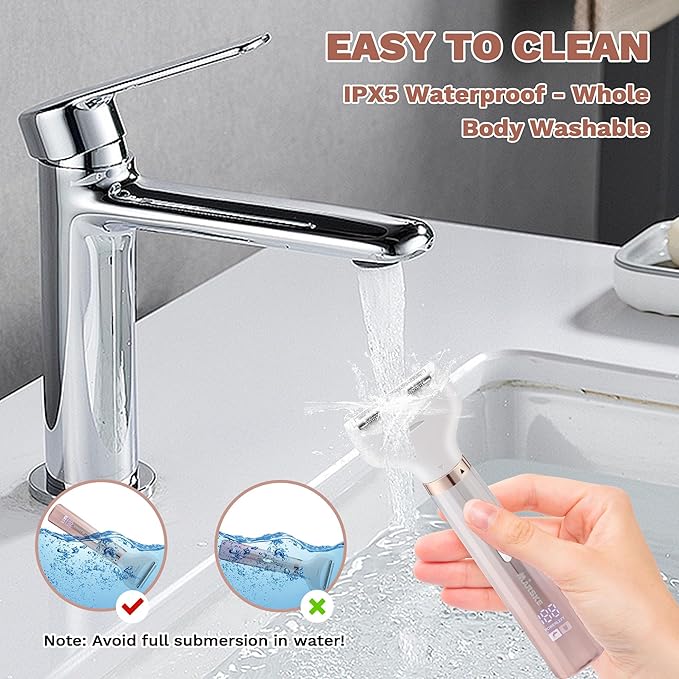 Electric Razors for Women, 5 in 1 Bikini Trimmer for Women, Wet/Dry Electric Shaver, Painless Womens Razor Shavers, Facial Hair Removal for Face Nose Eyebrow Arms Armpit Legs Pubic Area
