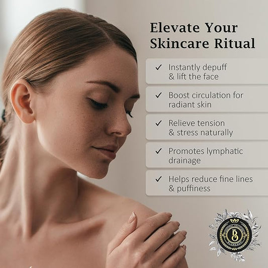Blumenes - Traditional Gua Sha Tool - Stainless Steel Massage Tool for Face & Body - Cold & Heat Retention for Relaxing Spa Experience - Durable Stainless Gua Sha for Enhanced Skincare Routine