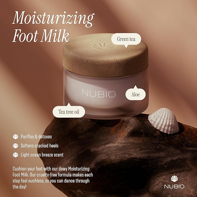 Nubio Foot Spa Collection for Women & Men - Exotic Hydration & Pampering for Dry Feet - Includes 6 x Foot Peel Masks, 2lb Epsom Salt Foot Soak, 5oz Moisturizing Milk, & All-in-1 Pedicure Paddle