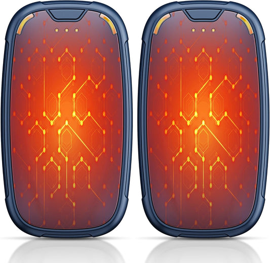 Hand Warmers Rechargeable 2 Pack, Rechargeable Hand Warmer, Pocket Portable Electric Hand Warmer, Reusable Handwarmers, A Winter Christmas Hand-Warming Gift for Work, Camping, Golf, and Hunting