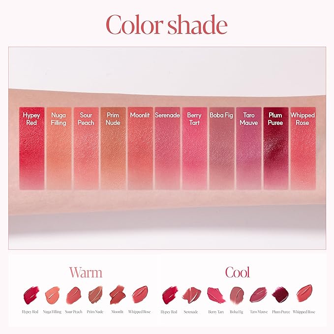 Espoir Couture Lip Tint Fitting Blur #7 Berry Tart 0.14oz | Soft and Creamy Color for Blurry Lip Look | Smudge-Proof Fixing Lip Stain | Lightweight and Comfortable Matte Finish