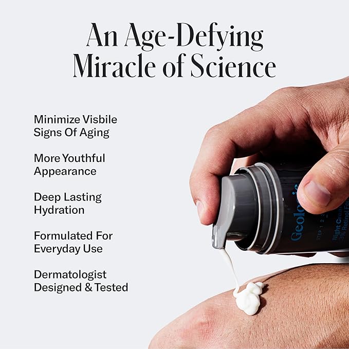 Geologie Retinol Anti-Aging Face Cream | Enhanced .2% Retinol Formula for Effective Results | Reduce Fine Lines & Wrinkles | Protect & Repair Skin With Hyaluronic Acid & Niacinamide | For Men & Women