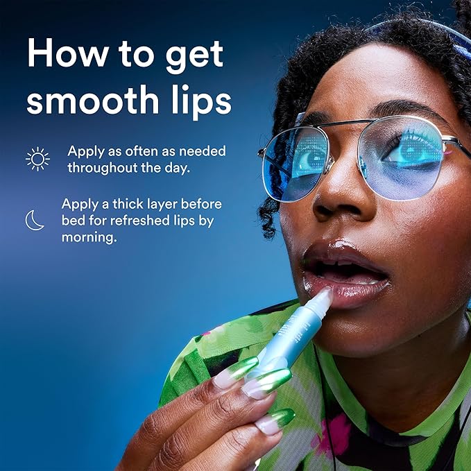 Experiment Softwear Smoothing Lip Treatment - 24hr Hydration with Squalane, Glycerin & Pomegranate Sterols - Intensive Moisture & Repair for Extra Dry, Flaky Lips - Vegan Lip Balm, .34 FL OZ