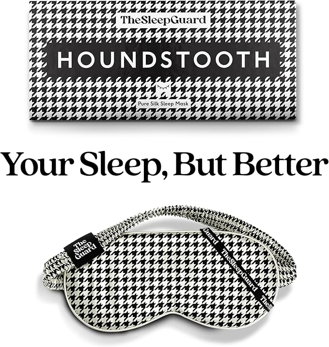 Pure Silk Sleep Mask [100% 6A Mulberry Silk, 22 Momme] Light Blocking Travel Essentials. Eye Masks for Sleeping. Black Oeko-Tex Blindfold. Eye Covers for Men & Women