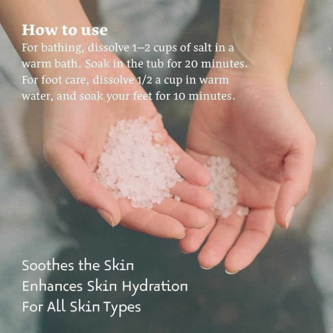 Dead Sea Salts for Soaking - Relaxing Salt Bath Soak for Body Rejuvenation - Natural Mineral Salts - Coarse Dead Sea Salt Bath Salts for Women & Men w/Rosemary Essential Oil (8.82 oz)