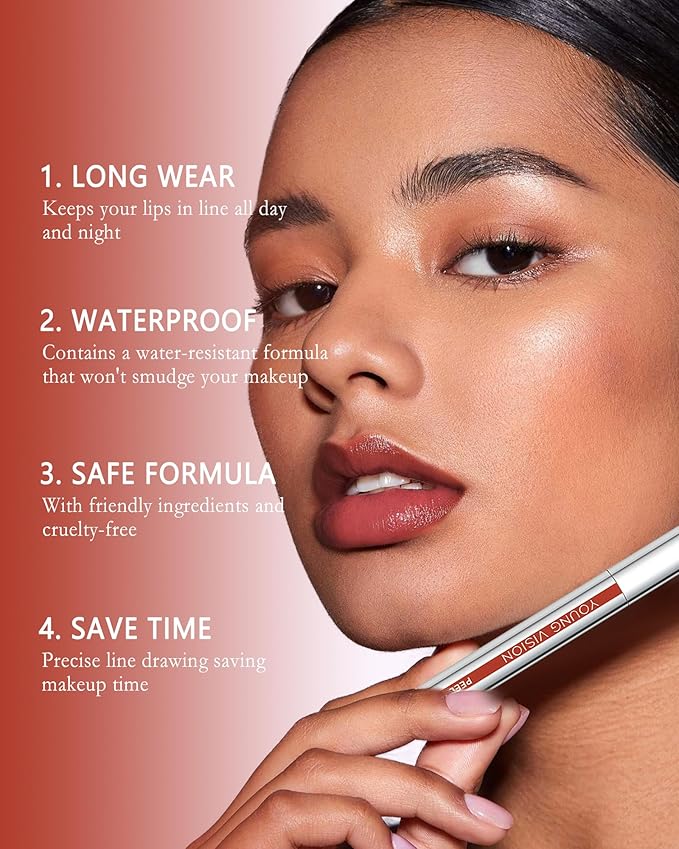 Peel Off Lip Tint Stain Set-3Pcs Pink Rose Tattoo Lip Liner Stain with Matte Finish,Lip Gloss Longlasting Waterproof Nonstick Tinted Colored Lipliner Lipstain,Lip Makeup Gift Kit for Girl Women