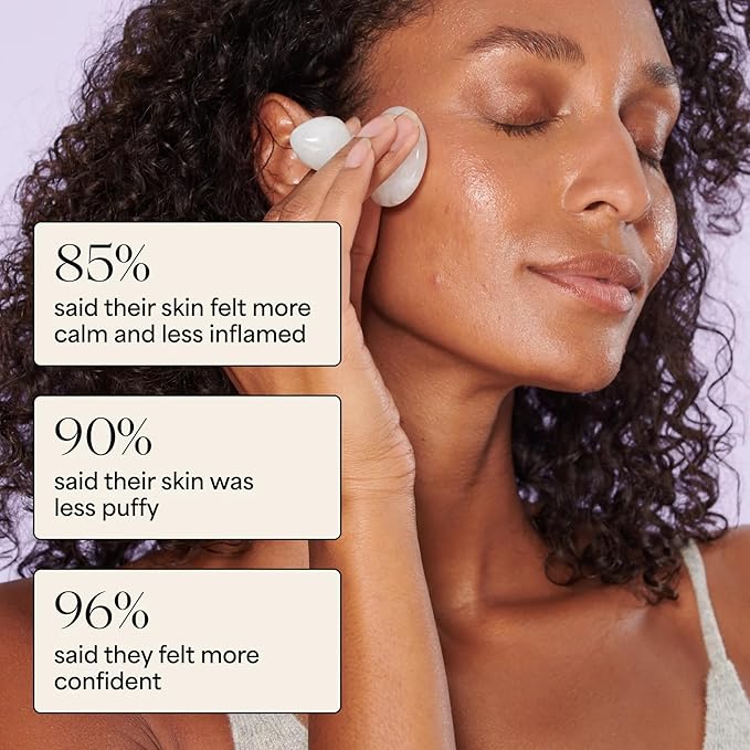 WILDLING Lumin Mushroom | Facial Massage Stone | Made with White Jade | Designed to Cool + De-puff + Calm the Skin | Perfect with Lumin Oil